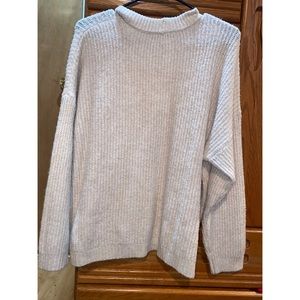 American Eagle High Neck White Sweater
